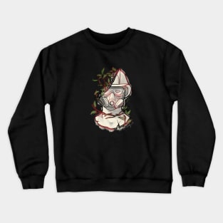 Broken freedom fighter sculpture overgrown with weed Crewneck Sweatshirt